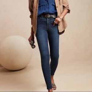Banana Republic High Rise Curvy Skinny Jeans 28/6 Dark Wash